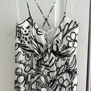 NWT Zara black and white Maxi dress